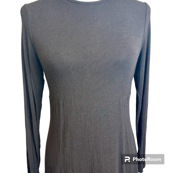 Eileen Fisher Midi Dress Women’s sz. XS TP Brown‎ Viscose Blend Long Sleeve - Picture 6 of 9